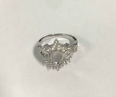 Sterling Silver Semi Mount Ring Setting Oval OV 8X6mm - Syzjewelry